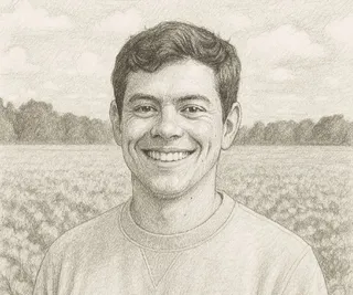 Portrait sketch of Chase Oleson
