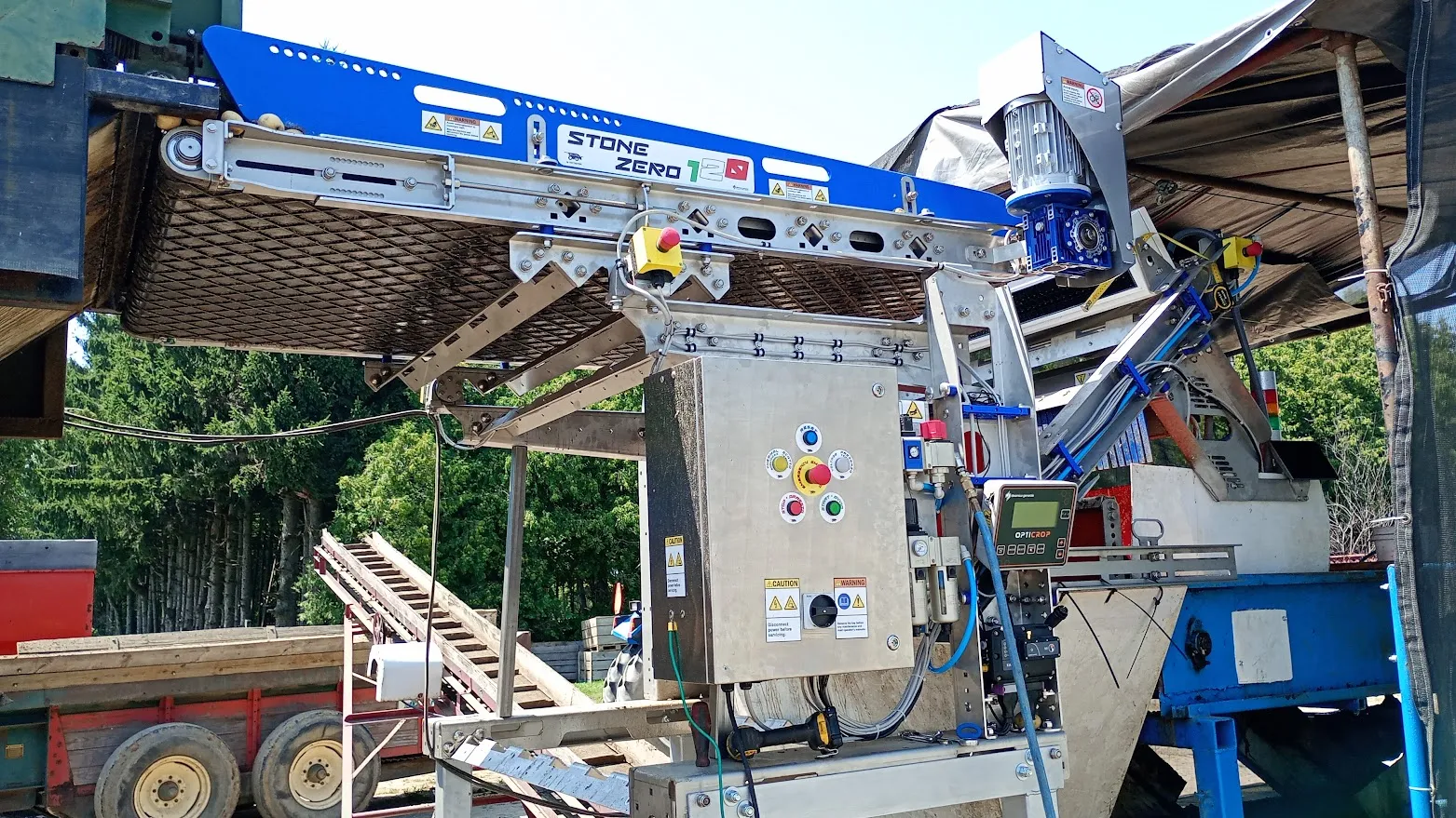 AgriPro potato sorter installed on a grading line